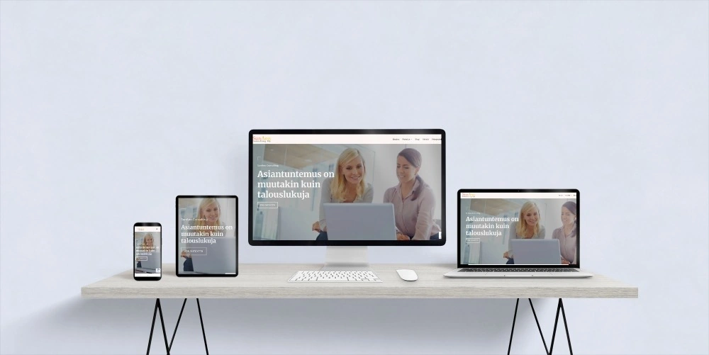 Yrityksen WordPress-kotisivut Kuopiossa eri laitteilla